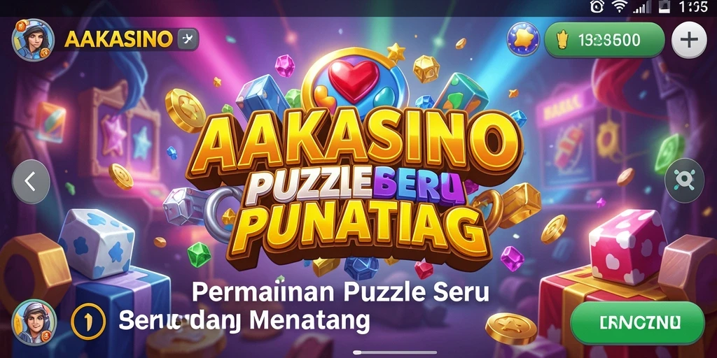 Screenshot gameplay AAKASINO menunjukkan tantangan puzzle yang menarik.
