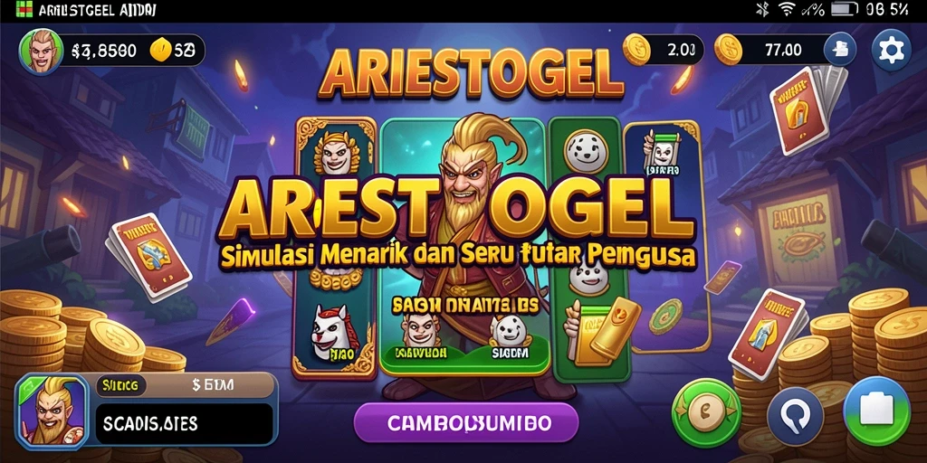Tampilan gameplay ARIESTOGEL yang interaktif dan menarik.