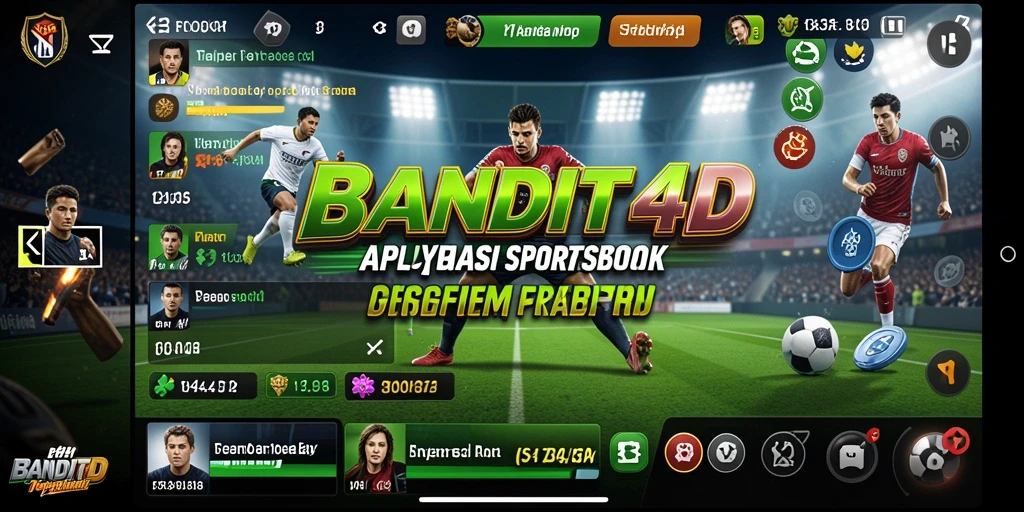 Tampilan permainan Sportsbook yang menarik dan interaktif di BANDIT4D.