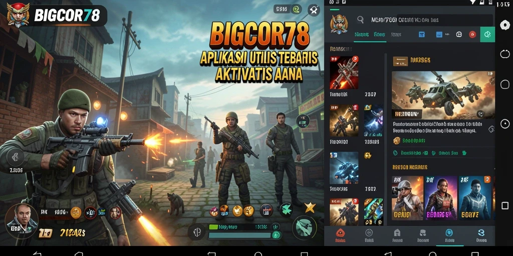 Tampilan utama antarmuka BIGCOR78 yang memudahkan pengguna.