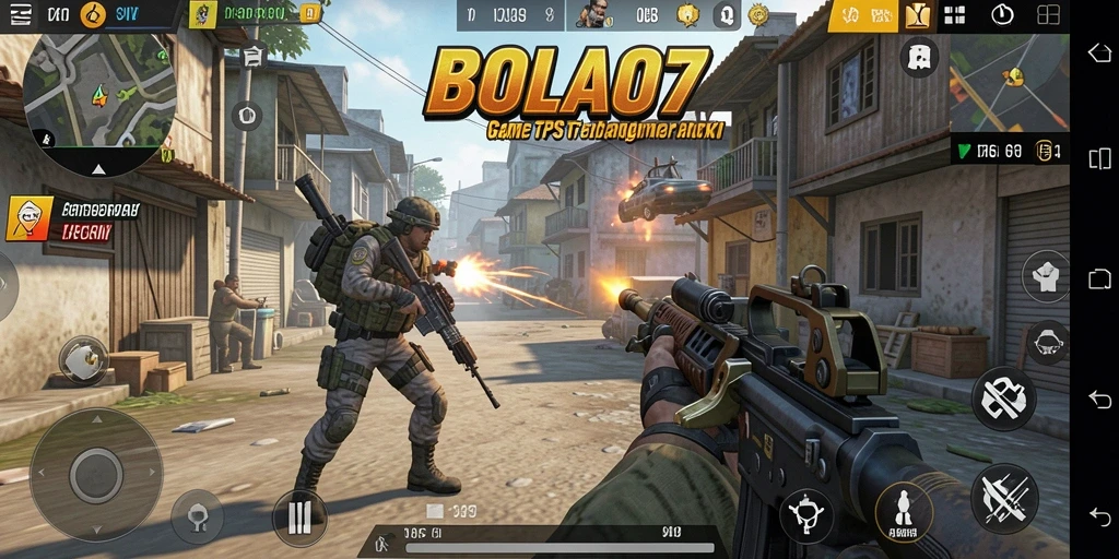 Tangkapan layar BOLA07 menunjukkan aksi mendebarkan dalam gameplay TPS.
