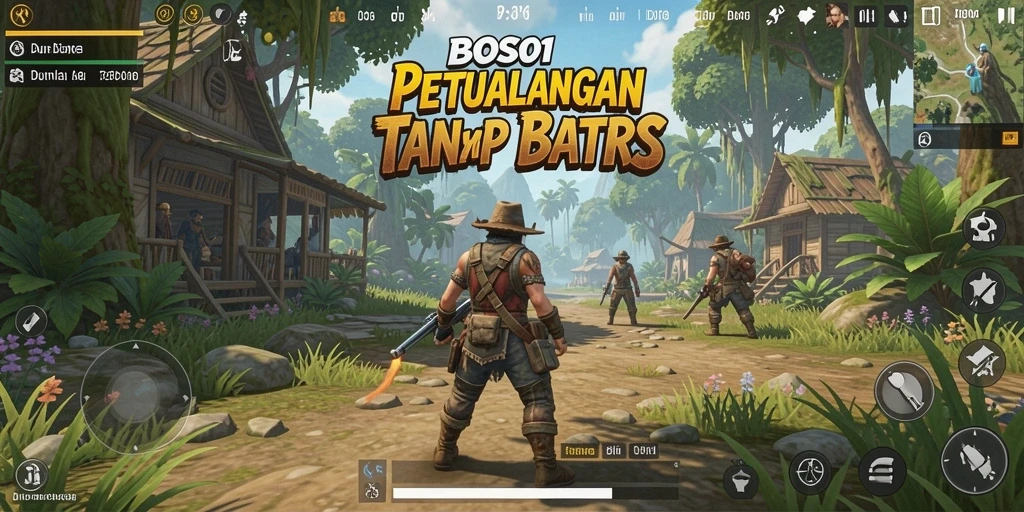Tampilan gameplay <strong>BOS01</strong> yang menakjubkan di dunia terbuka.