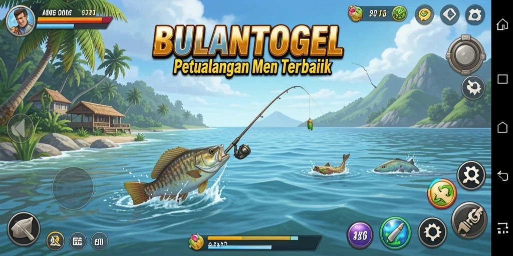 Tampilan gameplay seru di BULANTOGEL dengan banyak ikan.