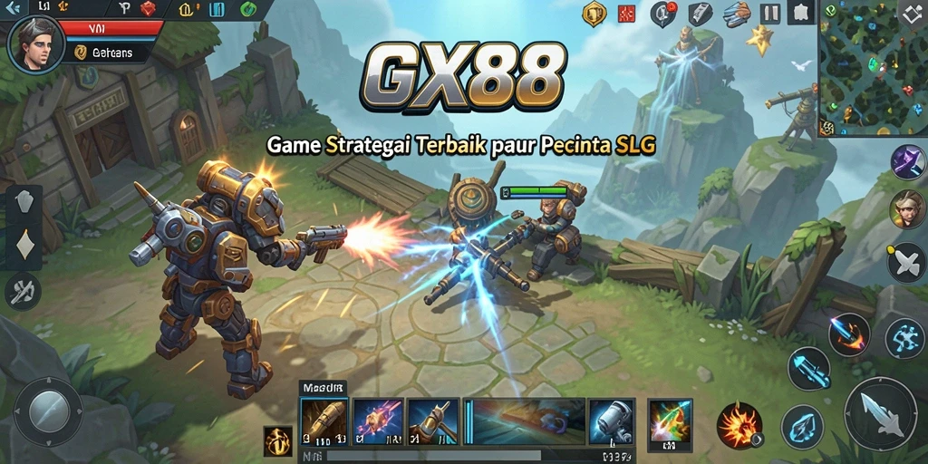Tampilan permainan GX88 yang mendebarkan dalam mode strategi SLG.