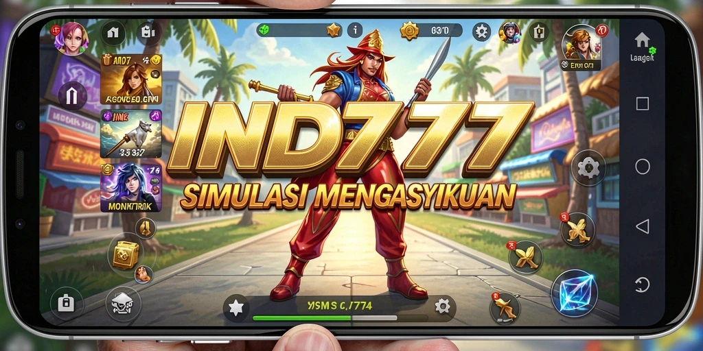 Tampilan gameplay simulasi yang mendetail dan interaktif.