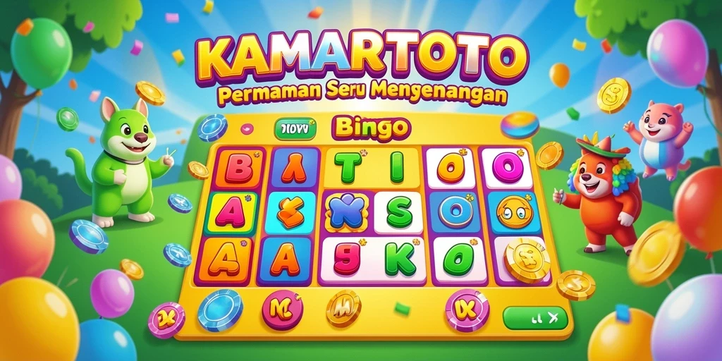 Screenshot utama KAMARTOTO menampilkan gameplay Bingo yang seru.