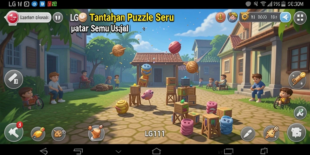 Screenshot dari gameplay LG111 menampilkan tantangan puzzle yang menyenangkan.