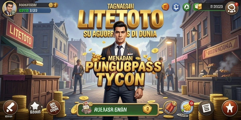 Screenshot gameplay LITETOTO menampilkan pengelolaan bisnis yang dinamis dan menarik.