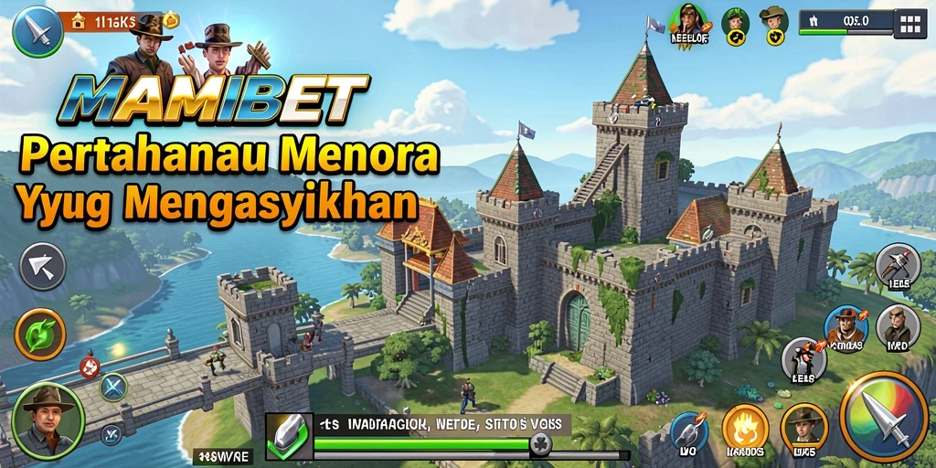 Tampilan aksi menara pertahanan dalam MAMIBET yang mendebarkan.