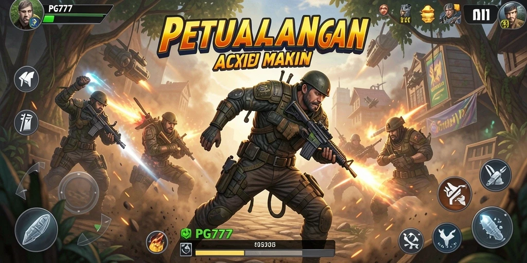 Tampilan gameplay PG777 yang penuh aksi dan seru.