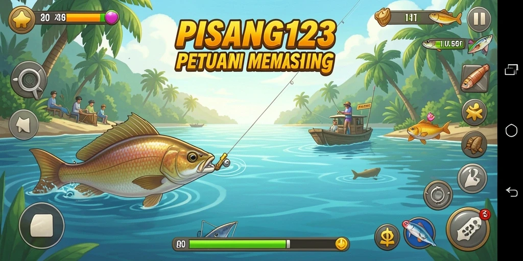 Gameplay seru PISANG123 dengan pengalaman memancing yang mengasyikkan.