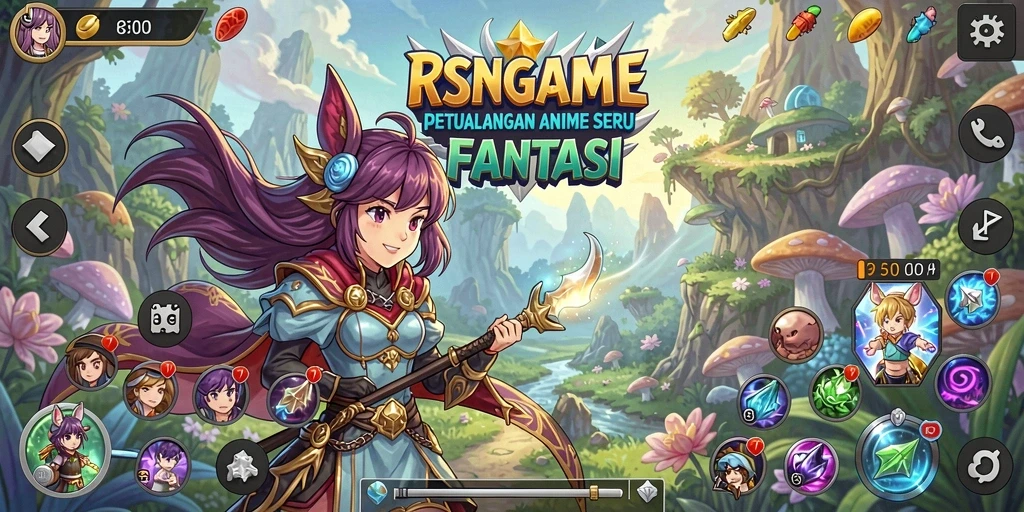Gameplay seru RSNGAME dengan karakter Anime yang menarik.