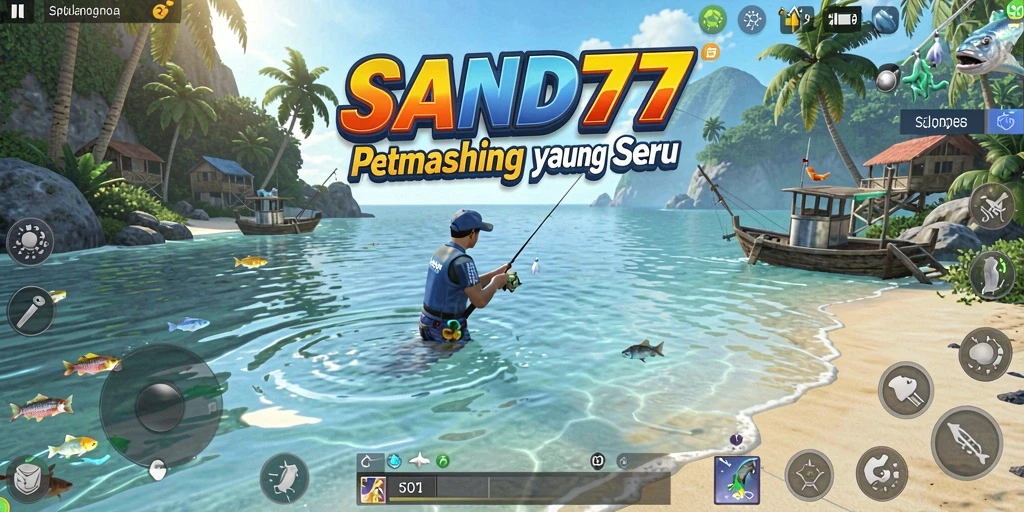 Tangkapan ikan besar dalam gameplay SAND77 yang memukau.