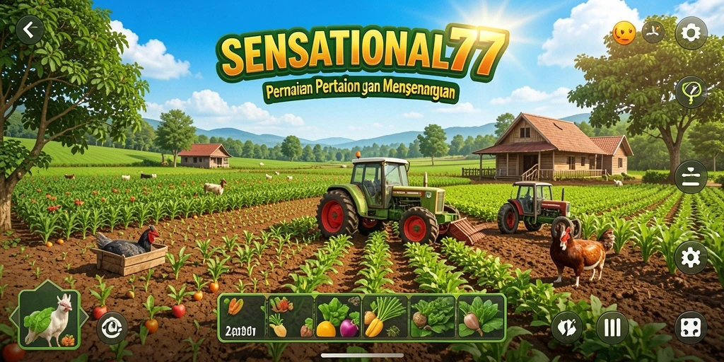 Tampilan gameplay visual dari SENSATIONAL77 yang memukau.